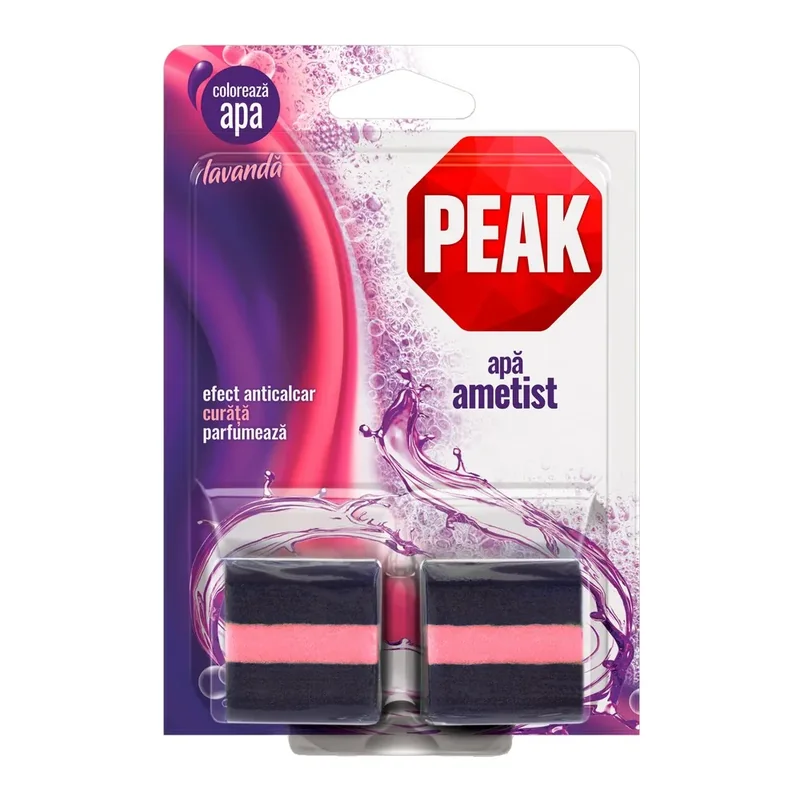Peak Odorizant Tablete Bazin Toaleta Apa Ametist 2x50g