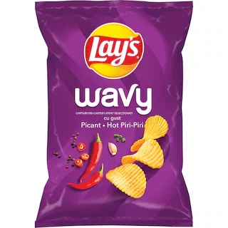 Lay's Chipsuri Ondulate Gust Picant Hot Piri Piripiri 115g