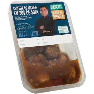 Mega Apetit Apetit Chiftele Legume Sos Soia 280g