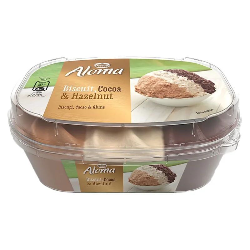 Aloma Inghetata Biscuiti Cacao Alune 900ml