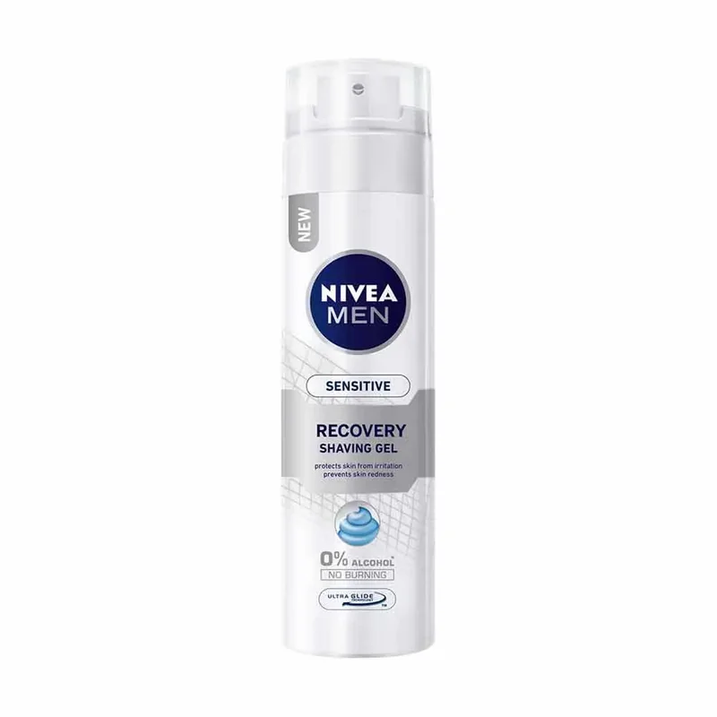 Nivea Gel Ras Men Sensitive Recovery Barbati 200ml