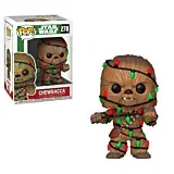 Star Wars Figurina Cap Oscilant Funko Pop Holiday Chewbacca With Lights Vinil Multicolor