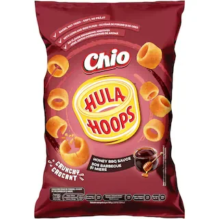 Chio Hula Hoops Hula Hoops Snack Faina Porumb Gust Sos Barbecue Miere Bbq 70g