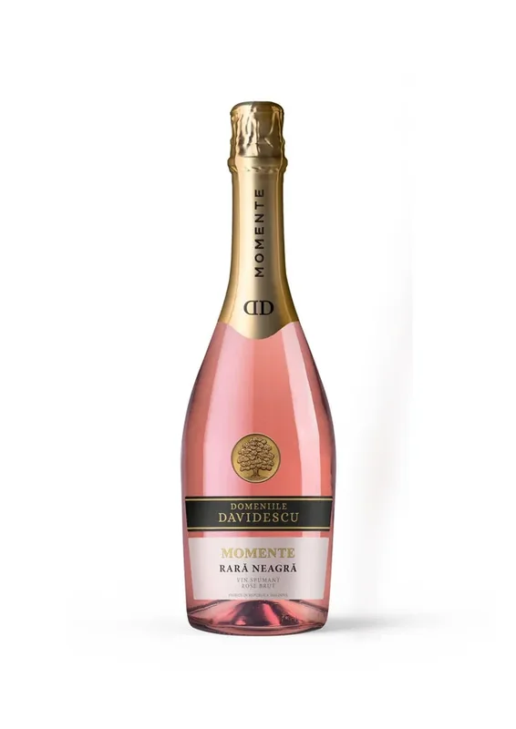 Domeniile Davidescu Vin Spumant Rose Brut Davidescu Rara Neagra Merlot 750ml