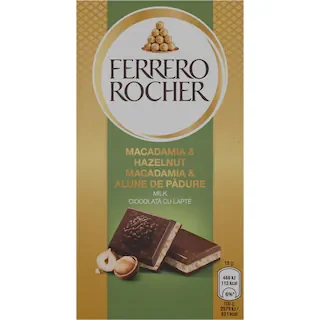 Ferrero Rocher Rocher Ciocolata Lapte Nuci Macadamia Alune Padure 90g