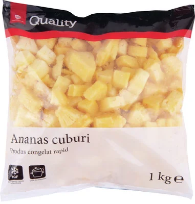 Transgourmet Quality Quality Ananas Cuburi Produs Cong Rapid 1000g