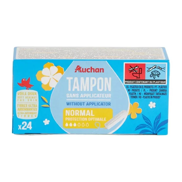 Auchan Tampoane Aplicator 3 Picaturi 24buc