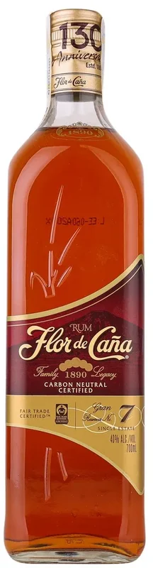 Flor de Cana Rom 7 Ani Cana 37.5% 700ml