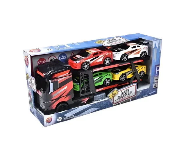 One Two Fun Camion Transport Auto Masini 3 Ani Culori