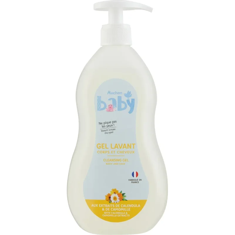 Auchan Sampon Gel Dus Baby Extract Musetel Bebe 750ml