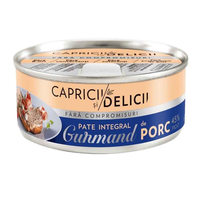 Capricii si Delicii Pate Ficat Porc 115g
