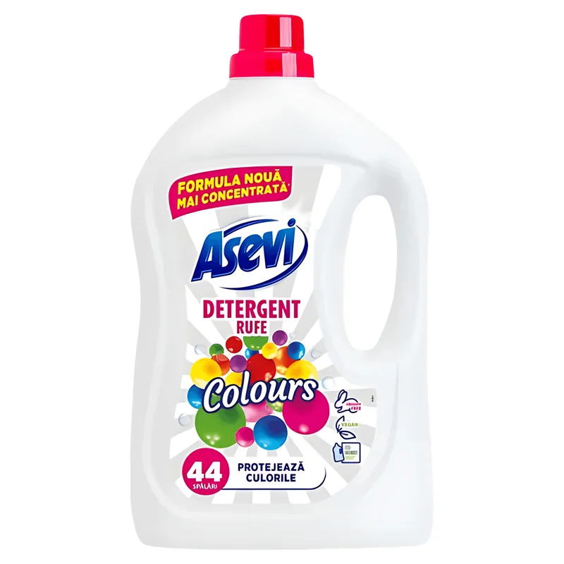Asevi Detergent Lichid Rufe Colorate 44 Spalari 2400ml