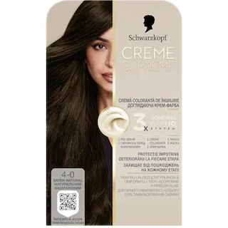 Creme Supreme Vopsea Permanenta Par Saten Natural 4-0