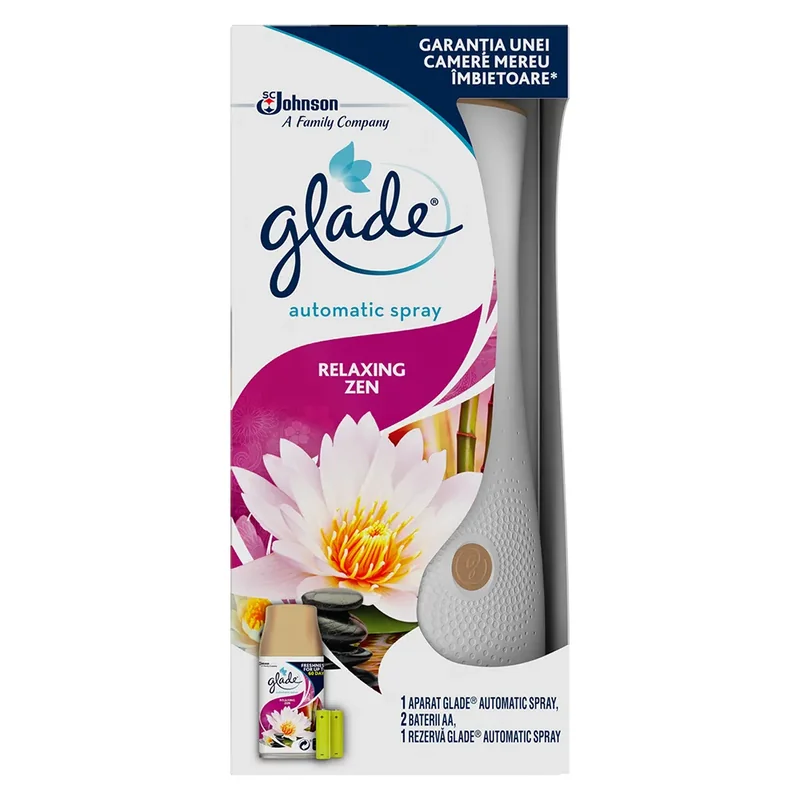 Glade Odorizant Casa Automatic Spray Ap Relaxing Aparat 269ml