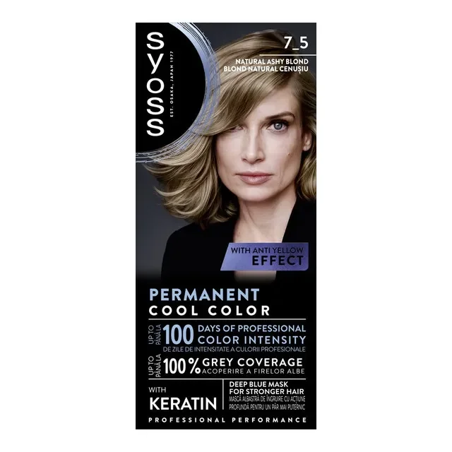 Syoss Vopsea Par Permanenta Color Blond Cenusiu 7-5 115ml