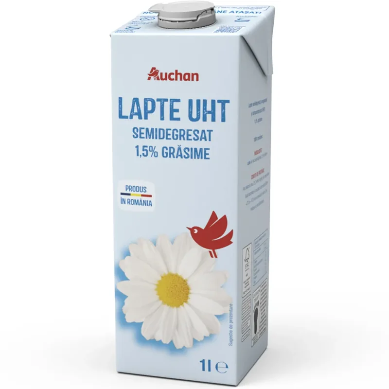 Auchan Lapte Uht 1.5% 1000ml
