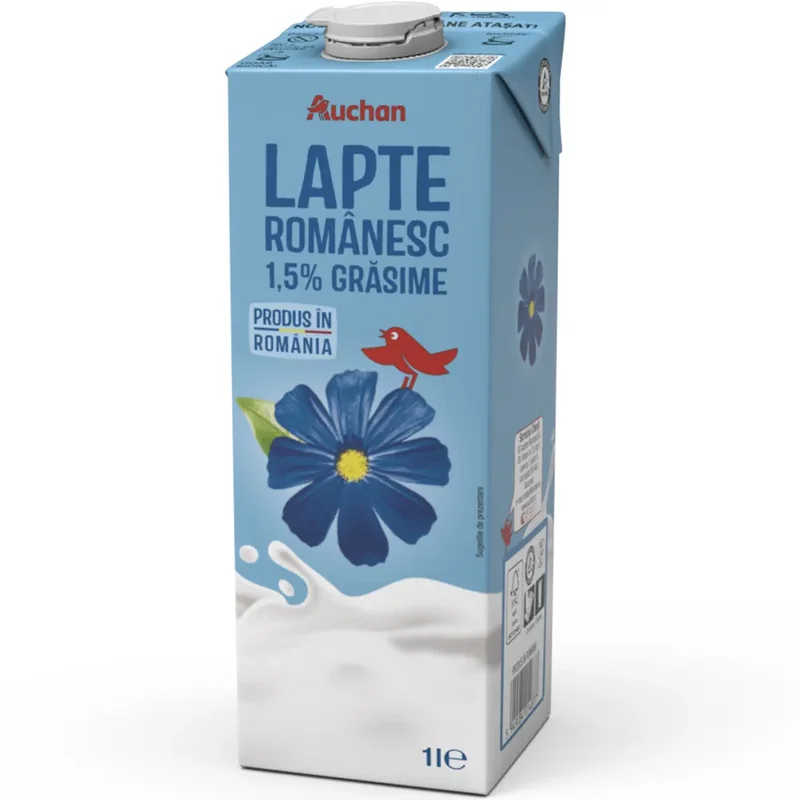 Auchan Lapte 1.5% 1000ml