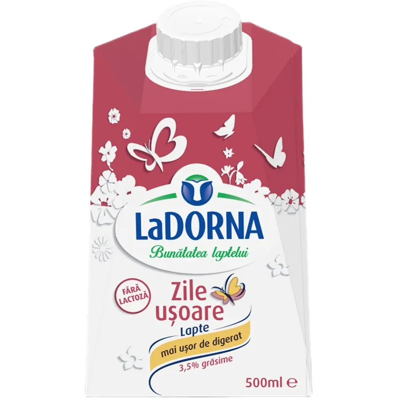 LaDorna Lapte Zile Usoare Lactoza 3.5% 500ml