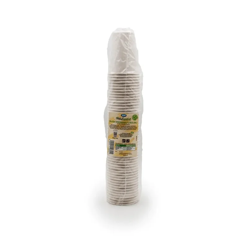 Aspeti Set Pahare Unica Folosinta Carton Biodegradabil Pahar 50buc