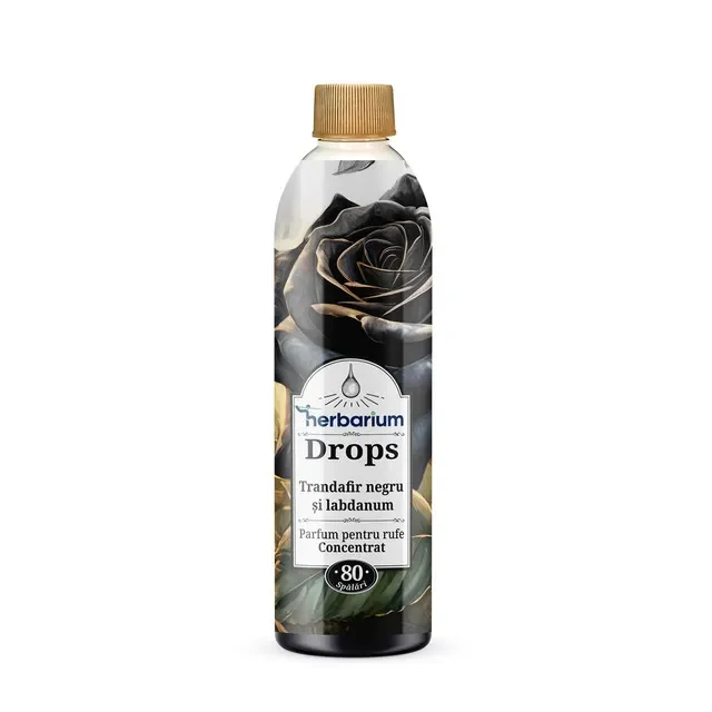 Herbarium Parfum Rufe Concentrat Drops Trandafir Labdanum Spalari Negru 200ml