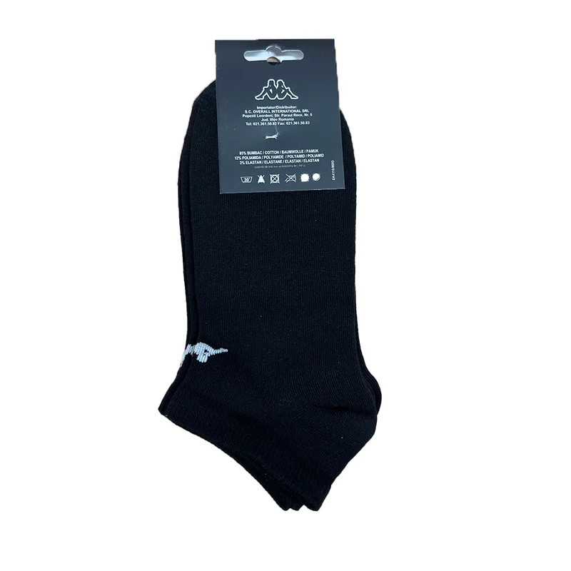 KAPPA Set Perechi Talpici Barbati Negru 3buc