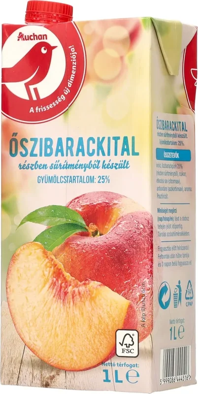 Auchan Necarbogazoasa Piure Piersica 1 Plata