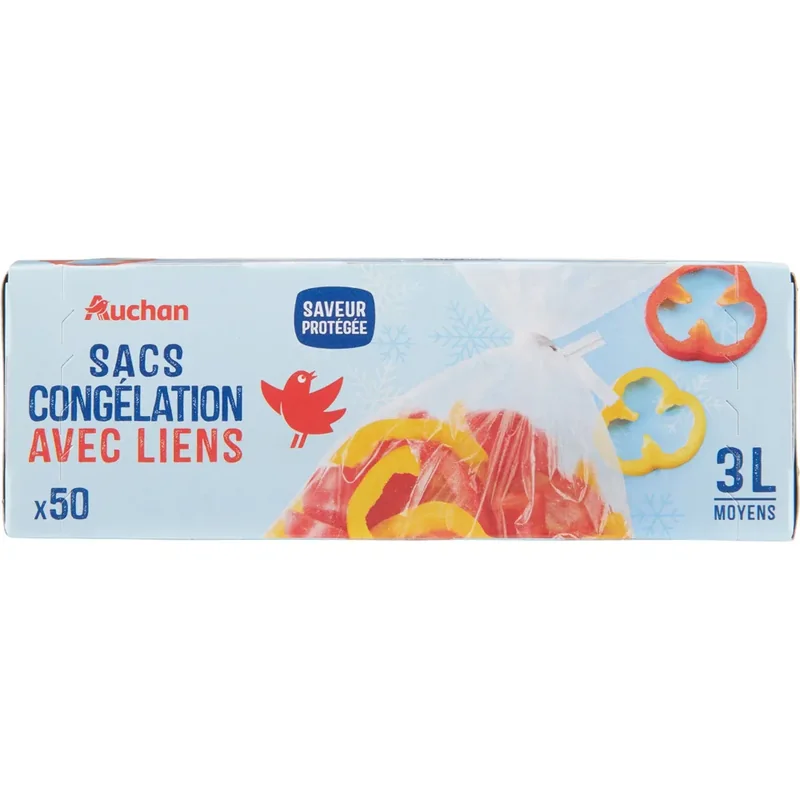 Auchan Set 50 Pungi Congelator 3l Punga 50buc