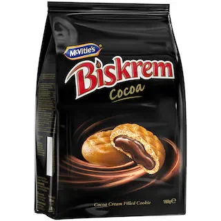 Biskrem Biscuiti Umpluti Cream Cacao 160g