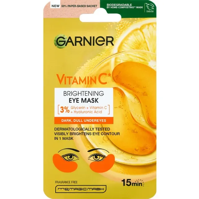 Garnier Masca Servetel Ochi Vitamin Efect Iluminare 5g
