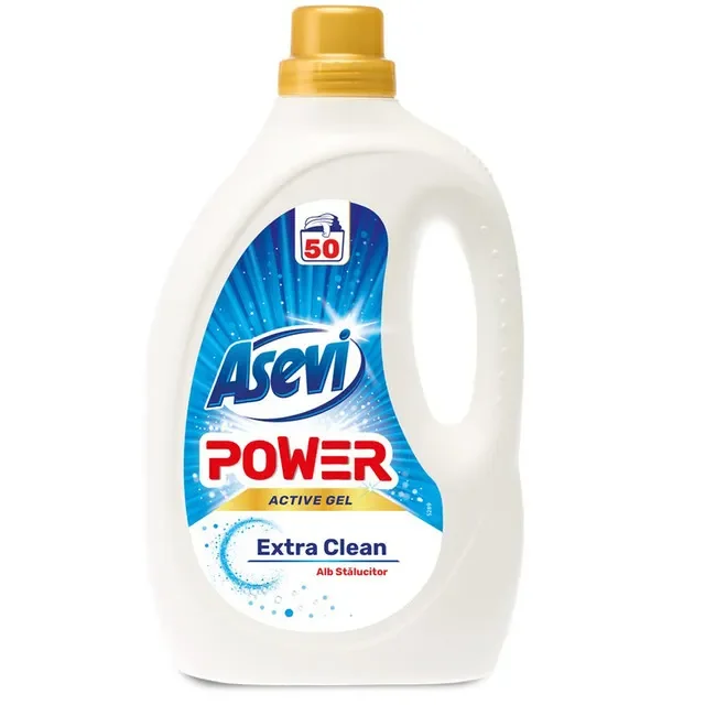 Asevi Detergent Lichid Rufe Power Active Gel Spalari 2500ml