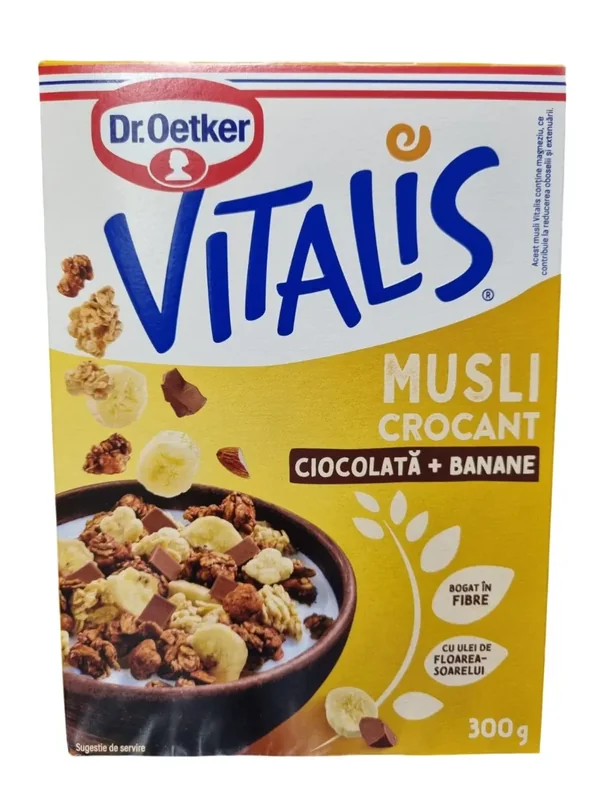 Vitalis Musli Crocant Banana Ciocolata Dr Oetker 300g