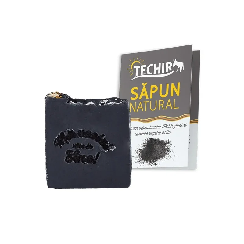Techir Sapun Namol Carbune Activ Vegetal Natural 110g