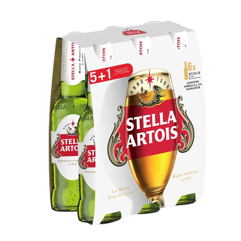 Stella Artois Bere Blonda Garantie Leix6buc 5% 6x330ml
