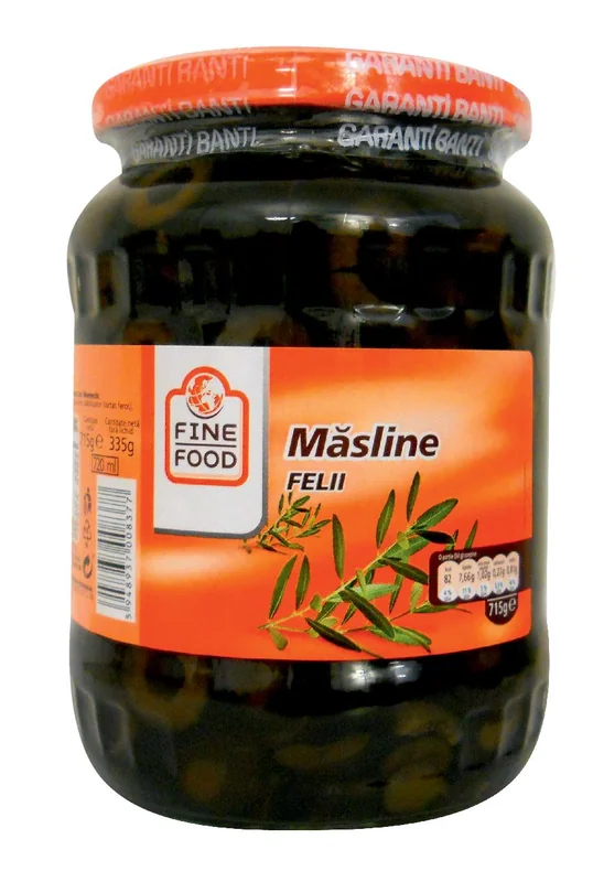 FINE LIFE Life Masline Negre Felii Black 335g