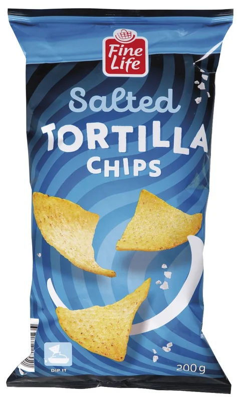 FINE LIFE Life Tortilla Chips Sare 200g
