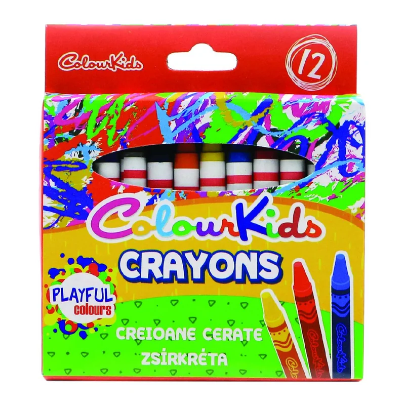 COLOUR KIDS 12 Creioane Cerate 12buc