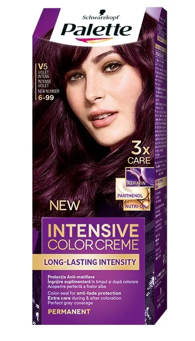 PALETTE Intensive Color Creme Vopsea Par Nuanta V5 Violet Intens 110ml