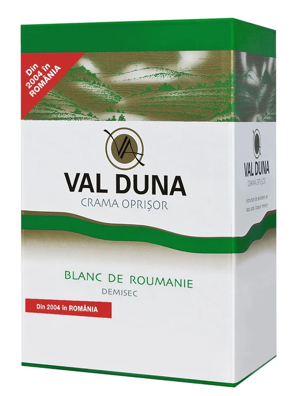 VAL DUNA Duna Crama Oprisor Blanc Roumanie Vin Alb Demisec 5000ml