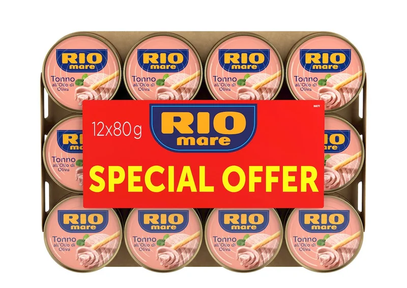 Rio Mare Conserva Ton Ulei Masline Mare 12x80g