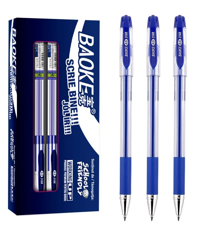 BAOKE SF Sf Pix Gel Erasable Alb 12buc