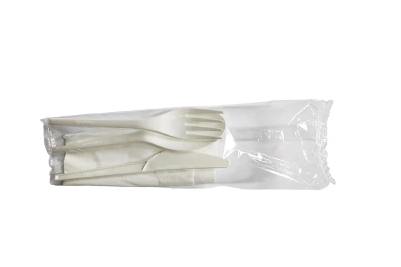 BEST PACKING Packing Tacamuri Biodegradabile Ambalate Individual Furculita Cutit Lingura Servetel 1600g