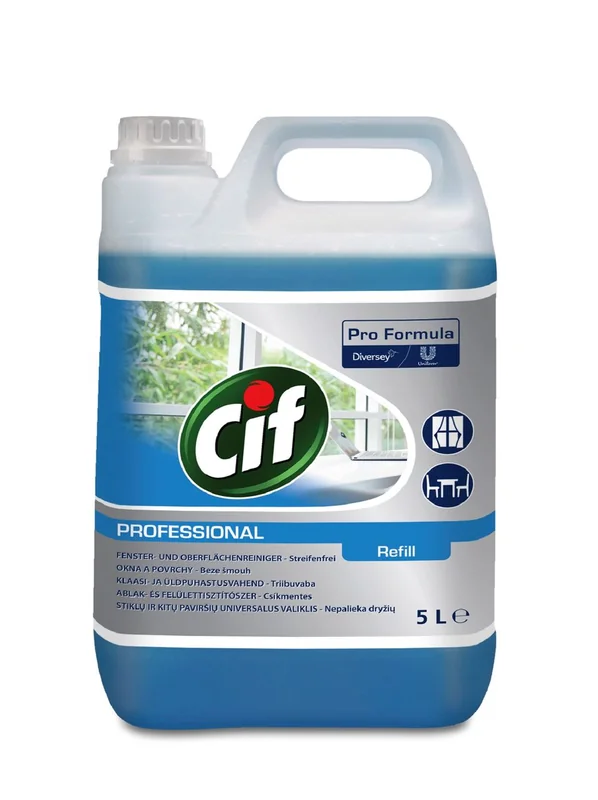 CIF PROFESSIONAL Professional Detergent Geamuri Suprafete 5000ml