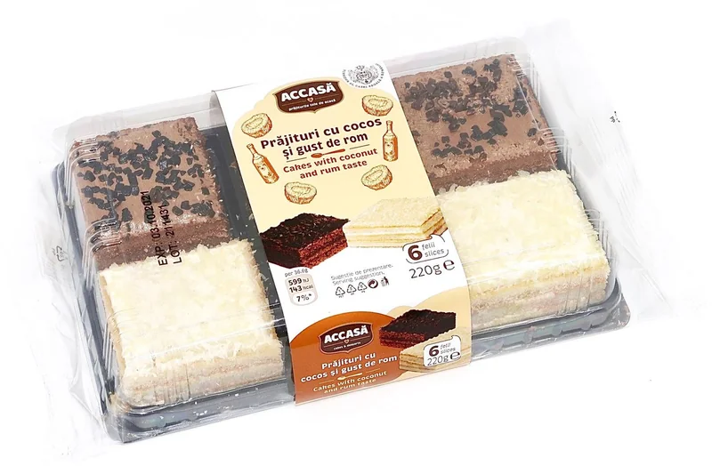 Accasa Prajitura Cocos Gust Rom Natural 220g
