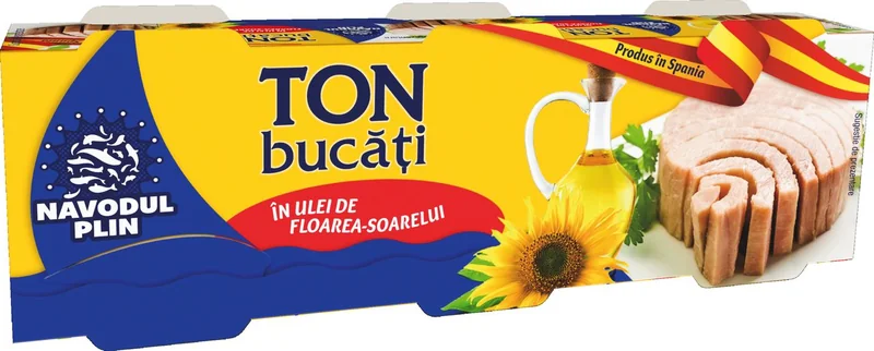 NAVODUL PLIN Plin Ton Ulei Floarea Soarelui 3x80g