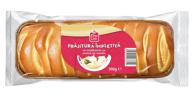 FINE LIFE Life Prajitura Impletita Vanilie 300g