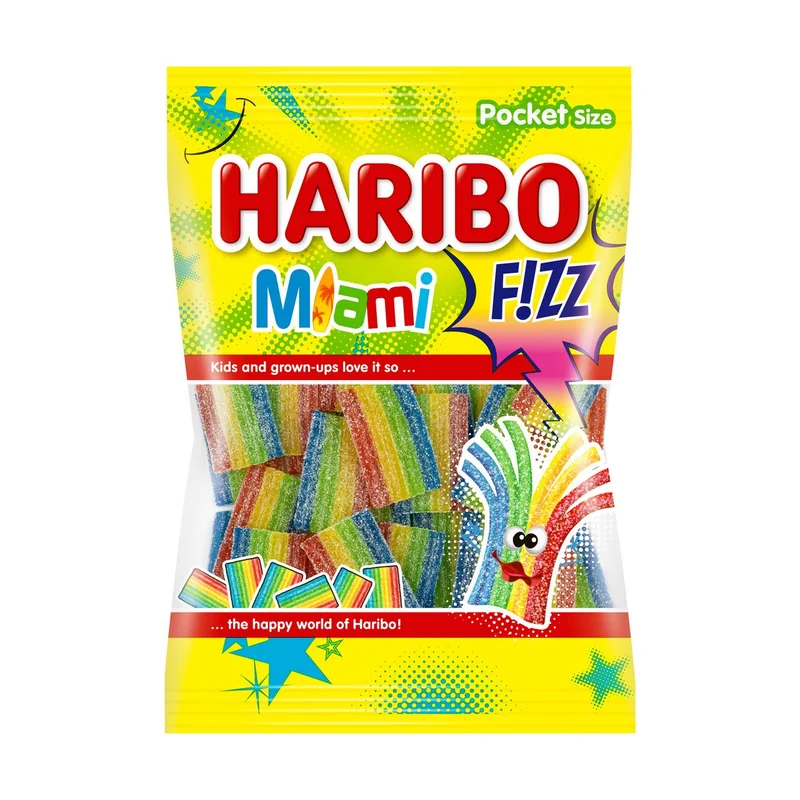 Haribo Miami Fizz Bomboane Gumate 85g