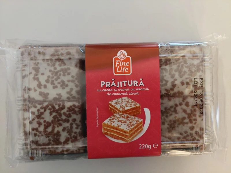 FINE LIFE Life Prajitura Cacao Cream Caramel Sarat Cu_sare 220g