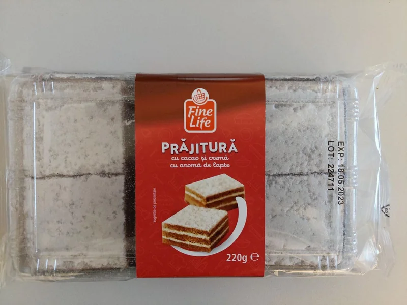 FINE LIFE Life Prajitura Cacao Cream Lapte 220g