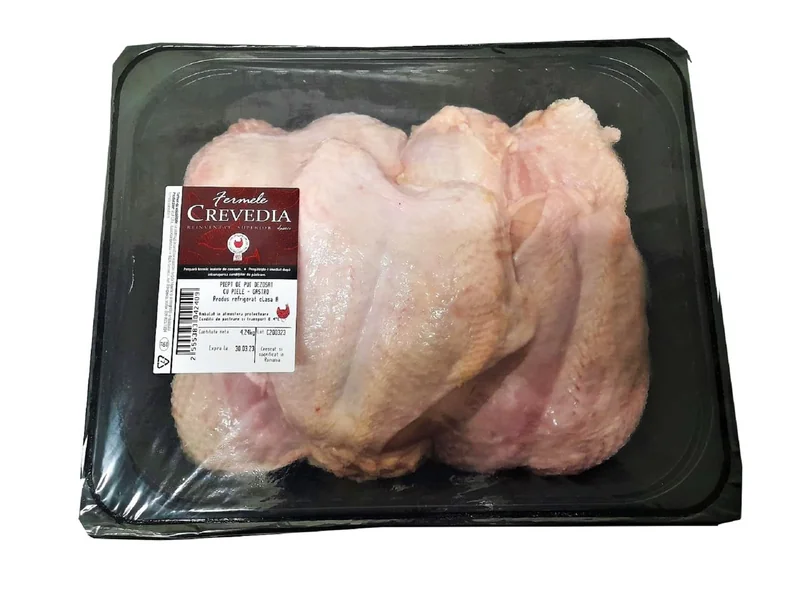 FERMELE CREVEDIA Piept Pui Dezosat Piele Cca Fara_os Cu_piele Pasare 1000g