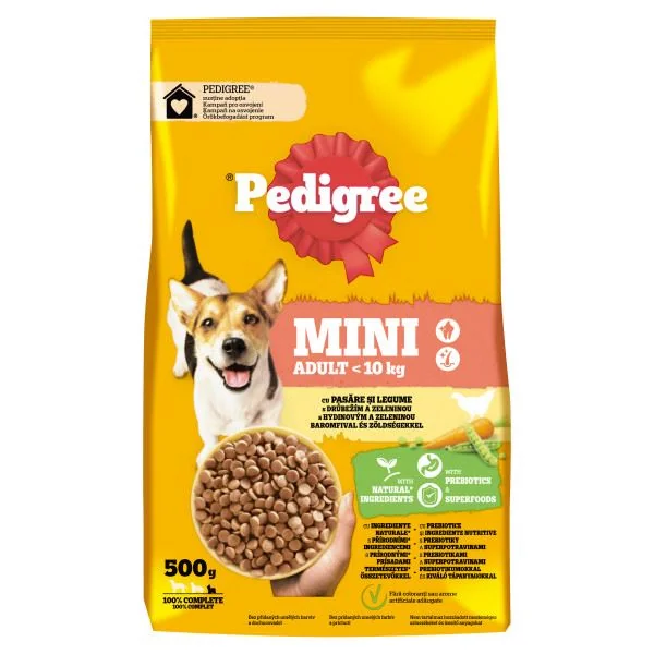 PEDIGREE Hrana Uscata Caini Adulti Pasare Legume 500g